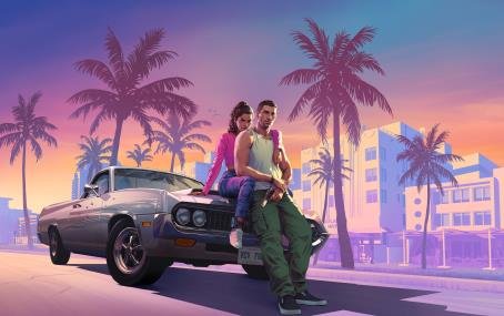 Grand Theft Auto VI Vice City gameplay showing vibrant cityscape