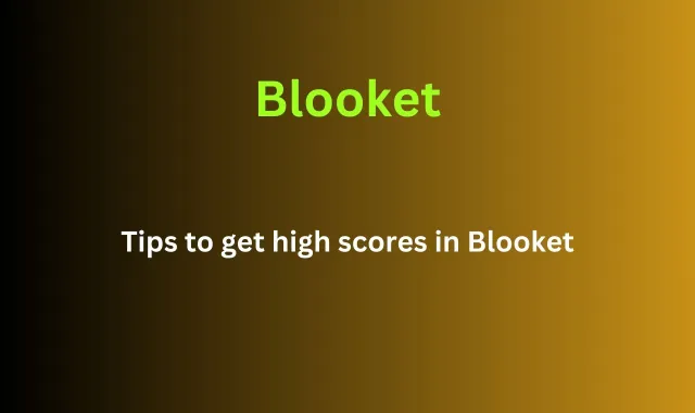 Tips to get high scores in Blooket